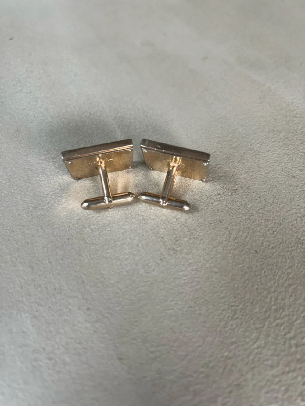 Vintage SWANK Golf Cufflinks Mother of Pearl Crossed Golf Clubs Mid Century